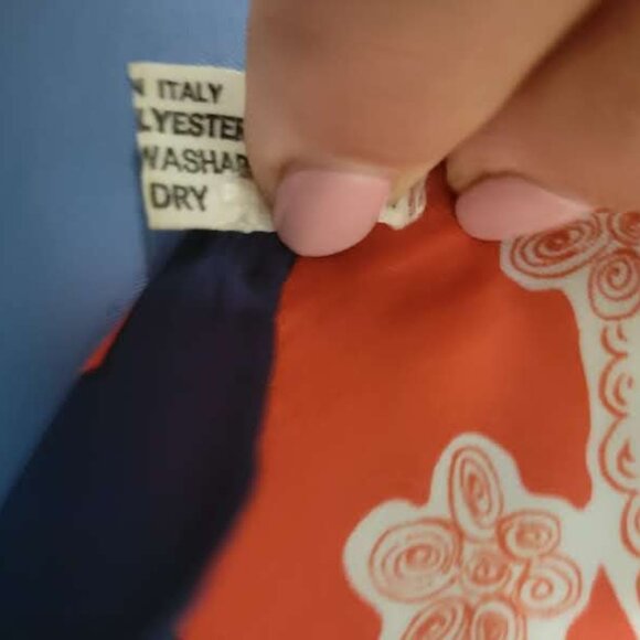 Vintage Japanese Scarf 'Ponte Tresa" 100% Polyester - Picture 4 of 5